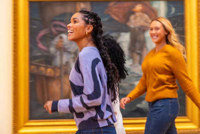 Chazen Museum of Art two women enjoying artwork